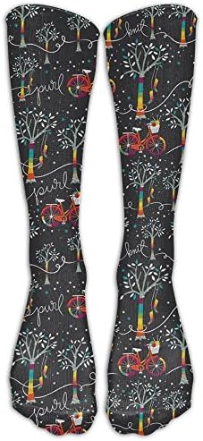 Candy Yarn Bomb Night Athletic Tube Stockings Women's Men's Classics Crew Stockings Socks Sport Long Sock One Size