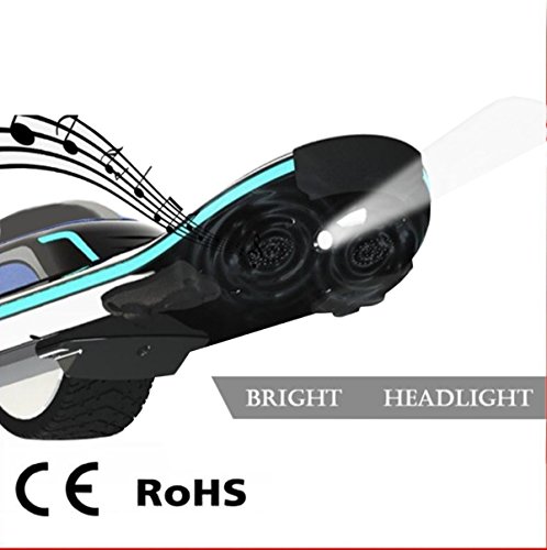 E-Skate | Premium One Wheel Electric Skateboard | LED Lights and Headlight | Bluetooth Speakers | 500W | 11-12 MPH