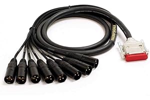 Mogami Gold 8 Channel DB25-XLR Male Snake Cable 10 Feet
