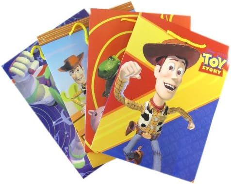 Toy Story Goody Bags - Disneys Toy Story Gift Bags (4pcs) - Assorted Designs, Shipment Picked At Random