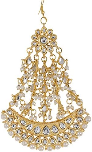 BambooTreeJewel Gold Tone Indian Bollywoood Maang Tikka Matha Patti Passa