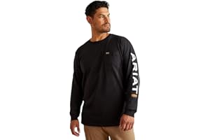 Ariat Mens Rebar Cotton Strong Standard Logo Pocket T-Shirt