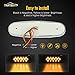 Partsam 14Pcs 6-1/2″ Clear/Amber 16-LED Trailer Side Marker and Turn Signal Lights Chrome Flush Mount Style Lights Sealed for Replacement Kenworth/Kenworth/Freightlinerthumb 2