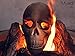 Myard Fireproof Imitated Human Fire Pit Skull Gas Log for NG, LP Wood Fireplace, Firepit, Campfire, Halloween Decor, BBQ (Qty 1, Brown)