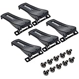 BCP 5pcs Black Color Belt Clip for Baofeng Two-Way Radio BF-666S/ BF-777S/ BF-888S, Screws are Included