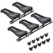 BCP 5pcs Black Color Belt Clip for Baofeng Two-Way Radio BF-666S/ BF-777S/ BF-888S, Screws are Included