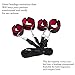 Bed Restráin Kit for Couples BDSM Game Play Bondageromance Restrainting Adjustable Straps Fur Tie up Hanscuffs Soft Wrist and Ankle Cuffs-RED