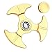 Aluminum Metal Golden Fidgets Spinner Toy, Christmas Holiday Gift, Anti-Anxiety Hand Tri-Spinner for Thanksgiving, Beruth Stress Reducer Relief, Increased Focus, Perfect for Autism ADD and ADHD Kids
