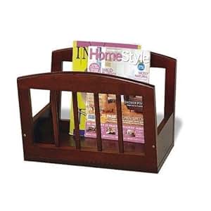 Amazon.com Cherry Finish Wood Magazine Rack NoPart 