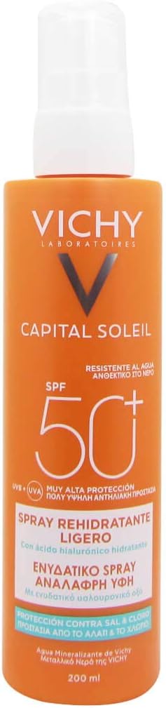 Vichy Capital Soleil Rehydrating Light Spray SPF50+ 200ml Sun Protection