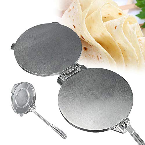 Tortilla Press- 7.8inch Tortilla and Roti Maker Aluminium Electric Tortilla Press Baking Maker for Pitas,Chapati,Flatbread,Pancake Cooking Plate(Non-Stick)