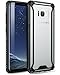 Poetic Affinity Slim Fit Galaxy S8 Plus Case with Anti-Slip Side Grip and Reinforced Corner Protection Bumper for Samsung Galaxy S8 Plus Black/Clear