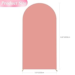Wokceer 6.6FT Wedding Arch Cover Spandex Fitted