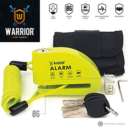 KRASER WA6Y Motorfiets Disc Hangslot Alarm 110dB, Motorfietsslot Versterkte Waterdicht, Universele Anti-diefstal Klem… - Afbeelding 3