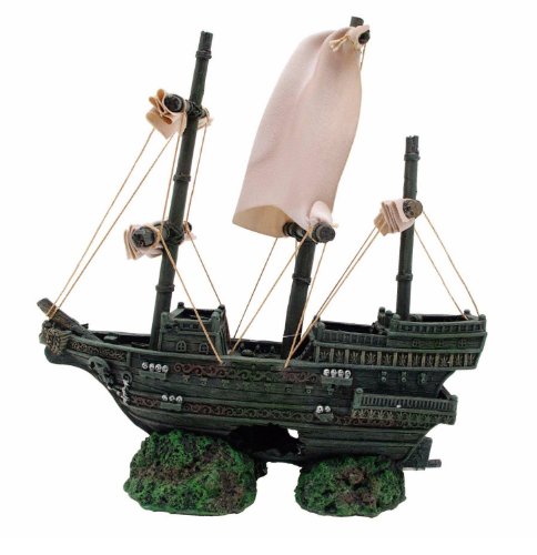 Marina Sunken Ship Betta Aquarium Decor
