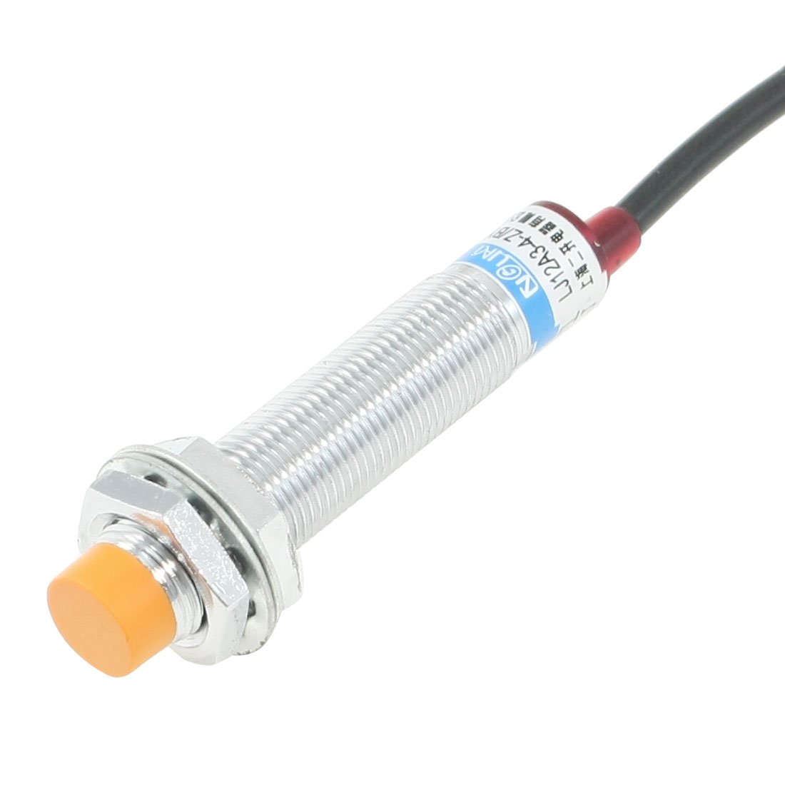 Sourcingmap 6-36VDC 4mm Detecting Distance PNP NO Inductive Proximity Switch LJ12A3-4-Z/BY