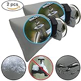 NEWBEA Grey Outdoor Faucet Cover for Winter,Garden Watering Equipment Cover Socks for Winter Freeze Protection 2 Pack/set
