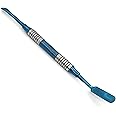 Professional Dental Periosteal Elevator, Stainless Steel with Blue Titanium Coated Tips (Prichard PR3)