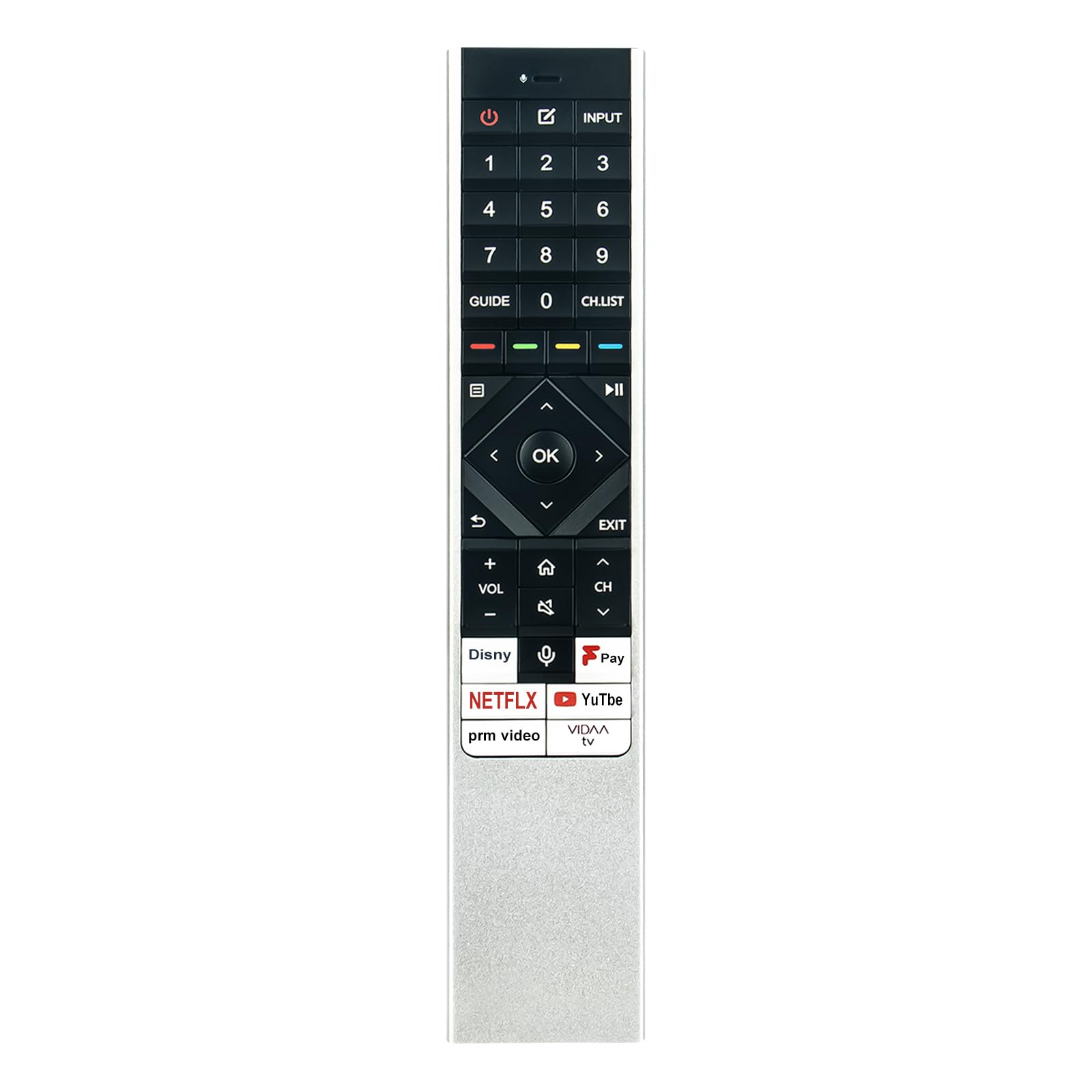 VINABTY ERF6P64H Replacement Voice Remote Control Applicable For Hisense TV 55U8KQTUK 55U79KQ 65U79KQ 75U79KQ 55U8KQ 65U8KQ 65U8KQTUK 75U8KQTUK 100U7KQTUK 65UXKQTUK 75U7KQTUK 65A85KTUK 65U7KQTUK
