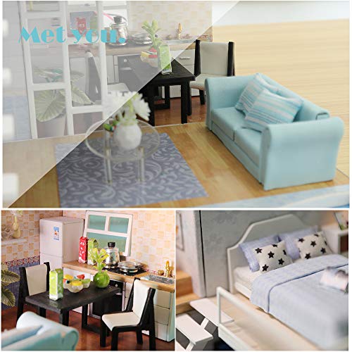 3 CUTEBEE+Dollhouse+Miniature+Furniture+Movement