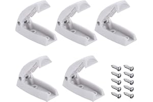 iztor 5PCS White Door Holder RV Baggage Door Clips Catch and Keep The Camper Door Open for RV Trailer Camper