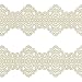 Funshowcase Large Pre-Made Ready to Use Edible Cake Lace Art Nouveau Style Applique Ivory White 14-inch 10-piece Set