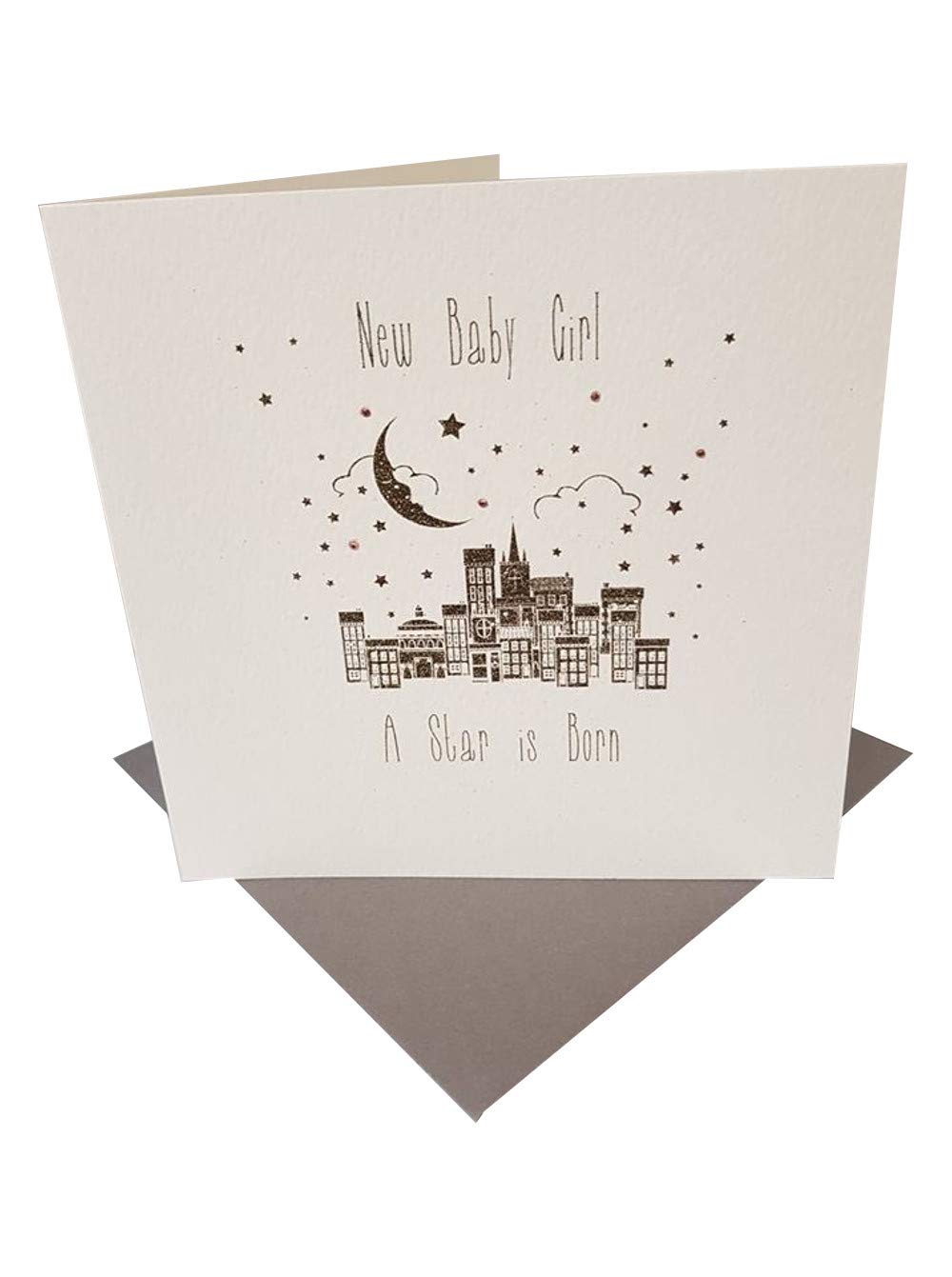 Baby Girl/A Star Is Born - Handmade Greeting Card - BY5