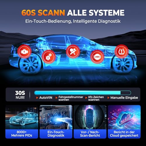 LAUNCH X431 Pros Elite OBD2 Diagnostic Device Car, Bidirectional Scanner with ECU Coding, Full System Diagnostics, 45+ Service Functions, CANFD & DOIP, FCA Autoauth, 2 Years Update