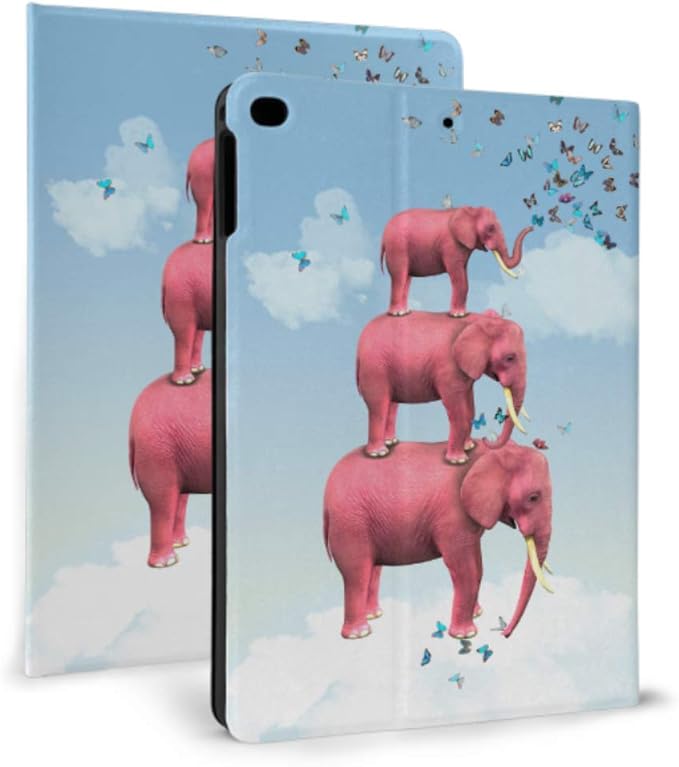Ipad Protection Case A Cute Baby Elephant Floating Kid Friendly Ipad Case for Ipad