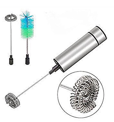 Dainty Milkoff Electric Milk Frother for Coffee Handheld Foam Maker for Lattes, Cappuccino and Flat White Easy to Use and Safe Milk Frother Electric Mixer for Drinks Stand Included