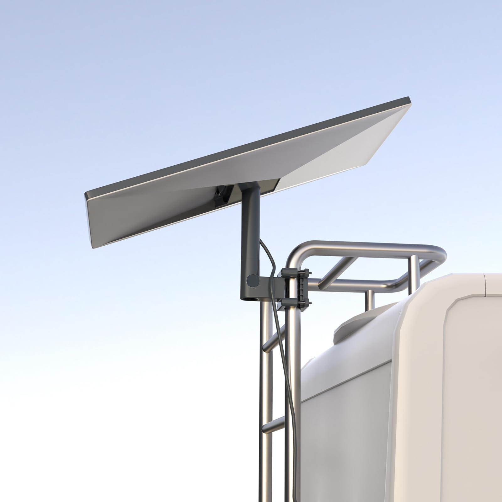 Photo 1 of Koroao Starlink RV Ladder Mount ,Clamp Mount for Starlink Gen 3/Mini with Installation Range 0.8-1.97” Pole Starlink V3 Mounting ,Suitable RV/Ladder/Pole/Rack/Roof Outdoor Portable Bracket