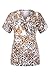 MedPro Women's Trendy Fashion Print Medical V-Neck Scrub Top With Pockets