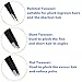 Tweezers for Eyebrows, Pointed Flat Slanted Tweezers Steel Slant Tip Eyebrow Tweezer Set Great Precision for Facial Hair, Ingrown Hair, Splinter, Blackhead and Tick Remover