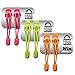 LOCK LACES (Elastic No Tie Shoe Laces) (Pack of 3) (Pink-Green-Orange)