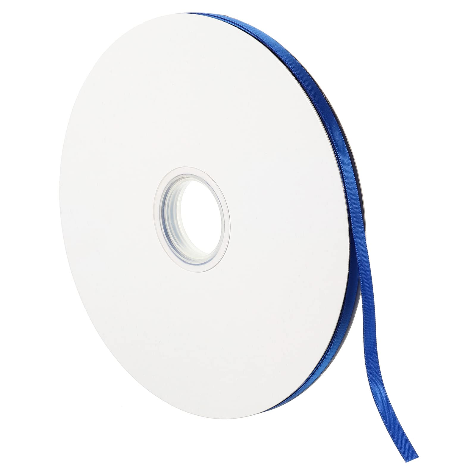 PATIKIL 0.28 Inch Wide 100 Yards Satin Ribbon, Double Face Solid Crafts Roll for Party Home DIY Wrapping Decoration Violet Blue