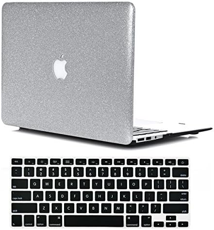 MacBook Air 13" Case, VTOSEN PC Hard Shell Cover Case with Keyboard Cover for Macbook Air 13.3 inch(Model:A1369/A1466) (Silver)