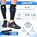 Calf Compression Sleeves and Leg Wraps (4 Piece) Shin Splint Support, Calve Guards for Men and Women - Braces Provide Healthy Circulation Pain Relief for Running, Basketball, Cycling, Maternity