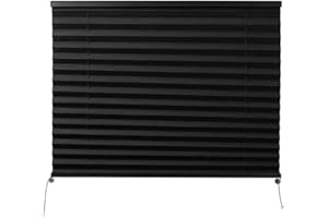 Camper Comfort Black RV Pleated Shade | Camper Blinds | RV Privacy Blinds | RV Solar Shade| Motor-Coach Shade (26" X 24")