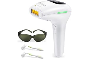 At-Home IPL Hair Removal for Women and Men Permanent Hair Removal 500,000 Flashes Painless Hair Remover on Armpits Back Legs 