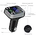 Bluetooth FM Transmitter For Car, BathTyson Bluetooth Car Adapter, Wireless Bluetooth Radio Transmitter Adapter with Dual USB Charging Ports, Hand-Free Calling, Support Micro SD Card/USB Flash Drive