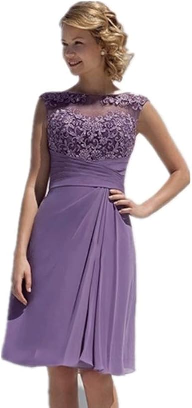 purple mother of the bride dresses tea length