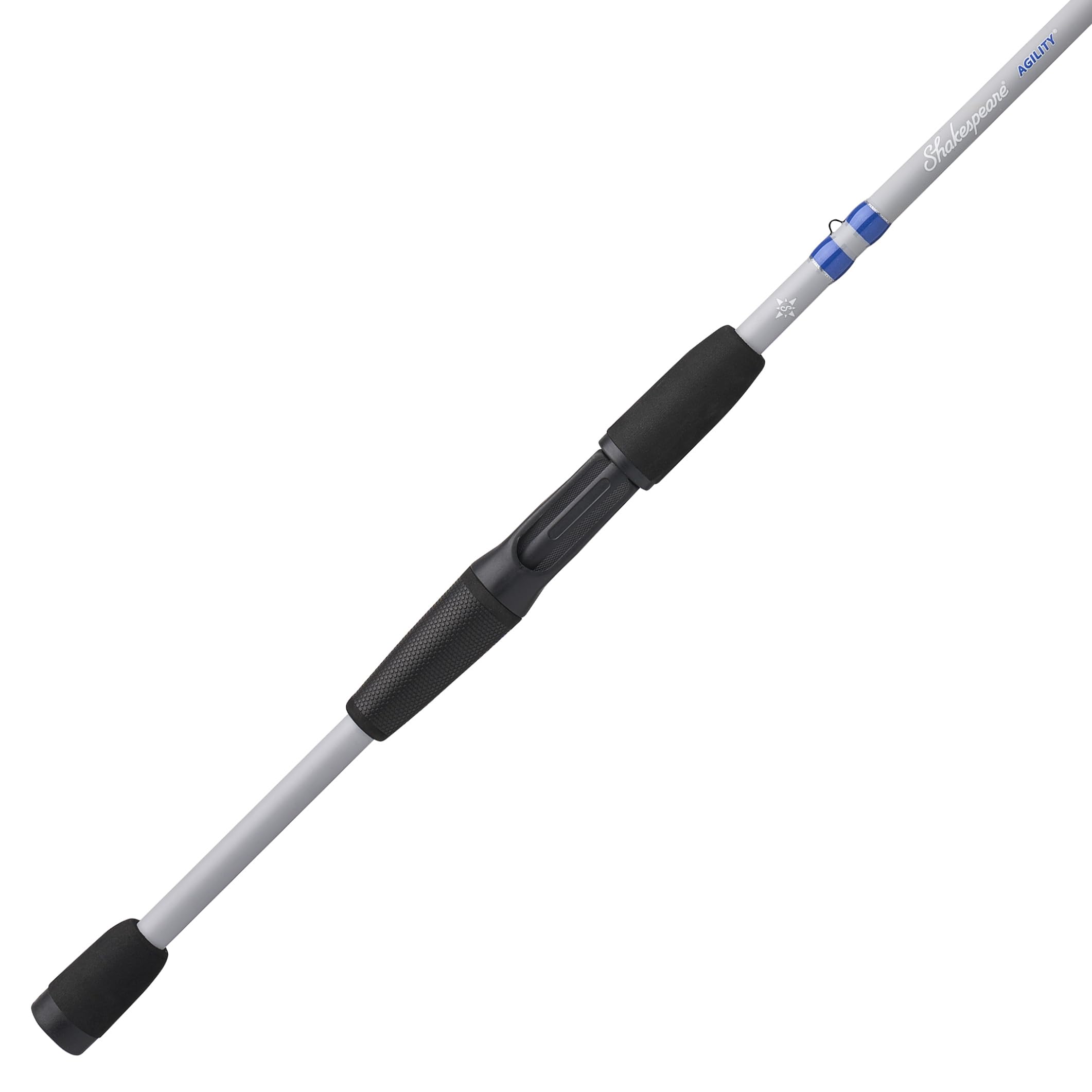 Photo 1 of ***BROKEN TIP*** Shakespeare Agility Casting Rod, 6'6", 1-Piece Fishing Rod, Medium Power, 8-14 lb Line Rating, 3/8-5/8 oz Lure Rating