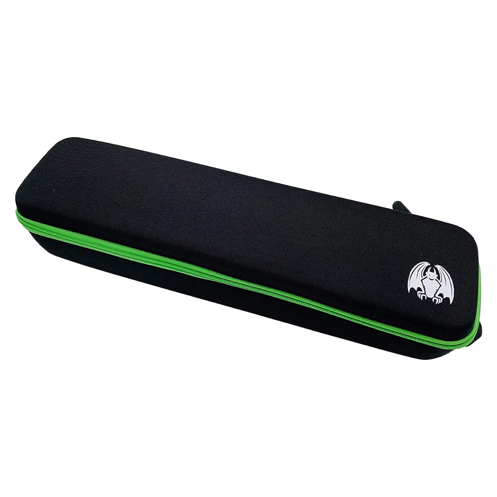 Grinning Gargoyle Collector Card Carry Case with Wrist and Shoulder Strap - Premium Quality Portable Card Deck Box - Holds up to 1350 Cards or Multiple MTG Deck Box - Organise and Protect (Green)