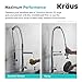 Kraus KPF-1602 Single Handle Pull Down Kitchen Faucet Commercial Style Pre-rinse in Chrome