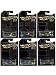 New 1:64 Hot Wheels 50th Anniversary Black & Gold Collection - Bone Shaker, Twin Mill, Rodger Dodger, Dodge Dart, Impala & Ford Ranchero Set of 6pcs Diecast Model Car By HotWheels