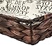 Juvale Wicker Storage Trays - 3-Piece Storage Baskets with Inner Fabric Design, Lined Nesting Shelf Baskets for Kitchen, Bathroom, Bedroom - Small, Medium, and Large