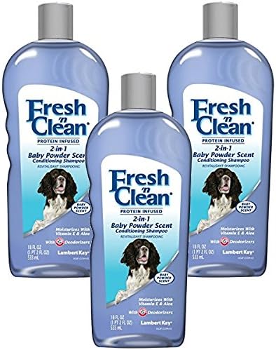 Fresh ’n Clean 2-in-1 Shampoo &amp; Conditioner, Baby Powder Scent, 18oz 3-Pack