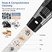 Handheld Vacuum, HOKEKI 6KPA Cordless Hand Vacuum Cleaner Rechargeable Hand Vac, LED Light 120W Stronger Cyclonic Suction Lightweight Wet/Dry Vacuum for Home Pet Hair Car Cleaning