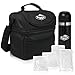 Dynamic Gear Refrigerated Lunch Box Tote Bag, Large, Adults/Men/Women, Insulated, Mesh Pockets, For Travel/Work/Picnic/Camping, With 16oz Thermos and 4 Cooler Pouches!