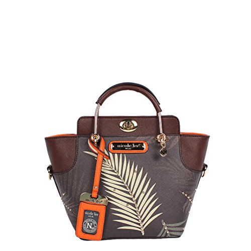 Nicole Lee ILSE PALM TREE PRINT MINI BAG